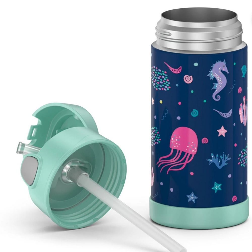 Thermos Stainless Steel BPA free 12fl oz bottle with handle